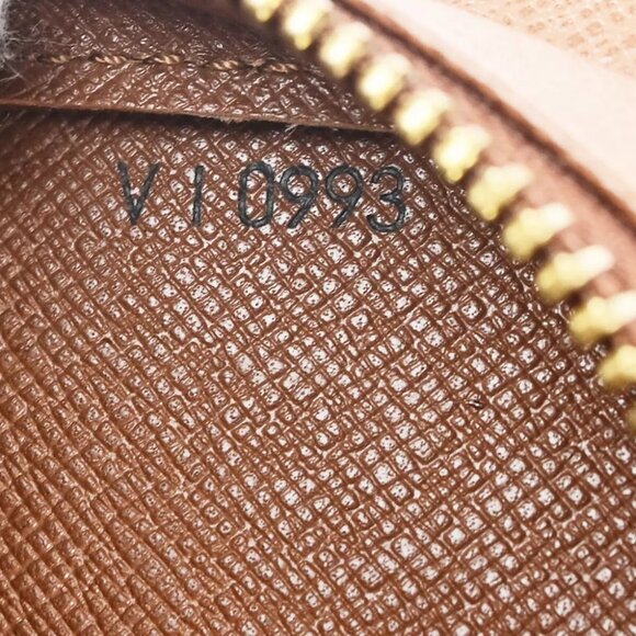 LOUIS VUITTON Orsay Clutch Hand Bag Monogram Leather Brown France - Picture 11 of 14